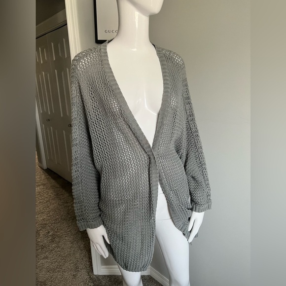 Kimchi Knit Cardigan grey. - Picture 3 of 8